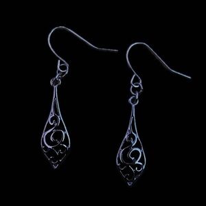 3/$15 | ornate silver whimsygoth pierced earrings